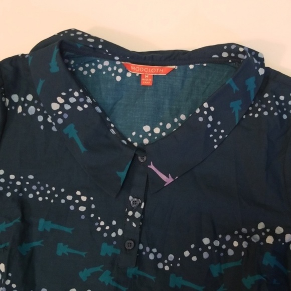 Modcloth Shark Top NEW Super RARE - Picture 5 of 8